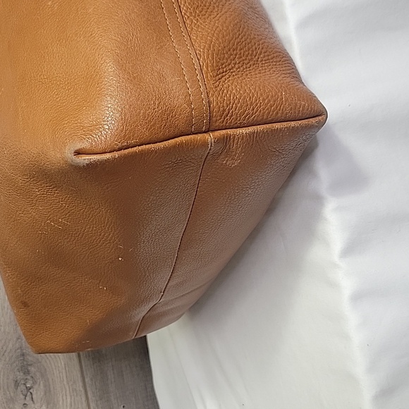 Large Madewell Tan Leather Tote Bag - Picture 8 of 15